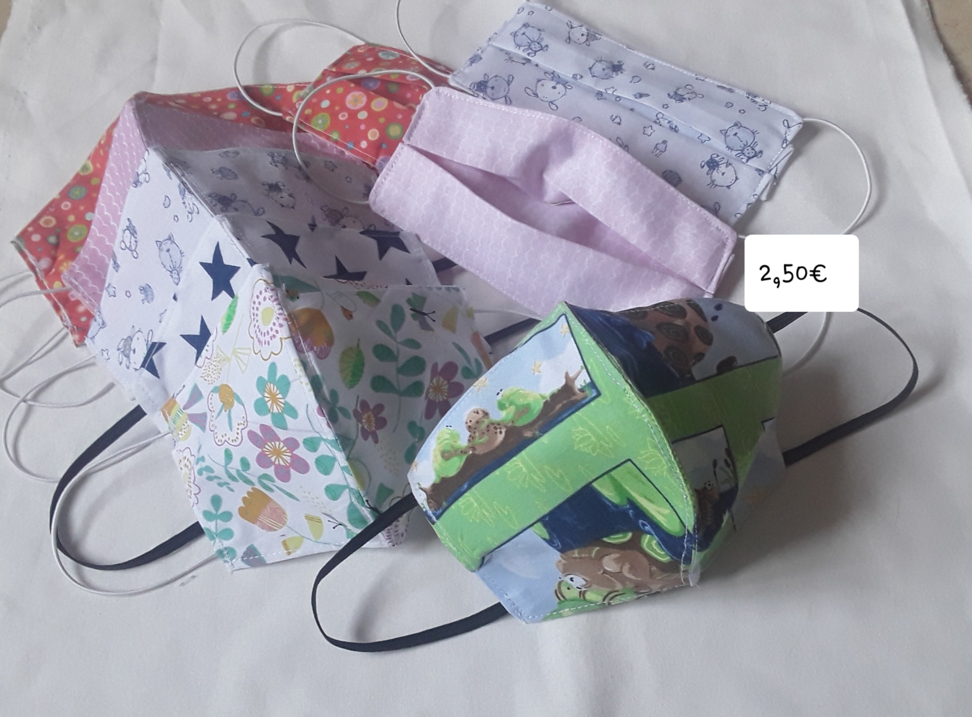Mascarillas infantiles 2 y 3€